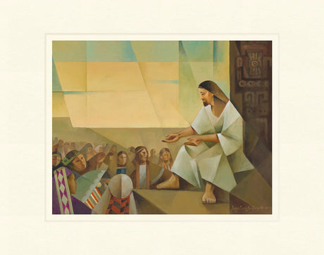 Jesus Preaching to the Multitude