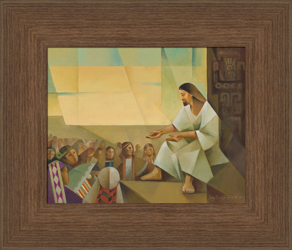 Jesus Preaching to the Multitude by Jorge Cocco