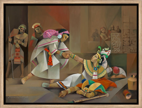 Abish the Lamanite - framed giclee canvas