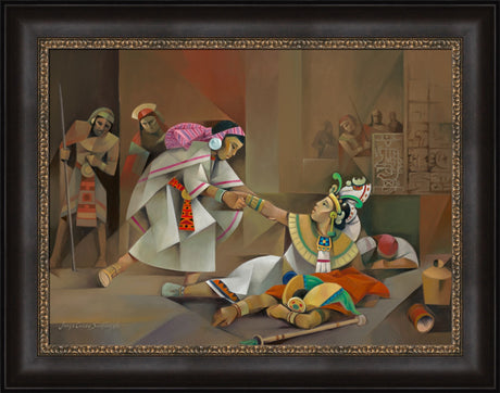 Abish the Lamanite - framed giclee canvas