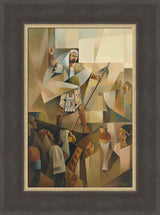 Alma Preaching - framed giclee canvas