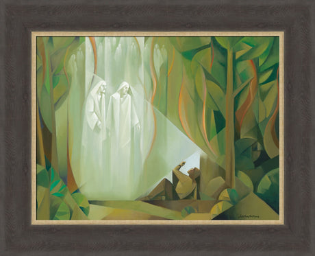 I Saw Two Personages - framed giclee canvas