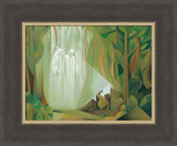 I Saw Two Personages - framed giclee canvas