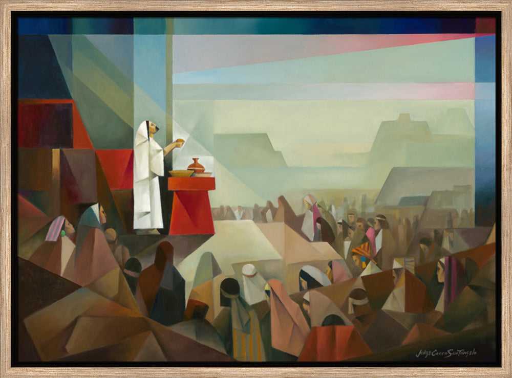 Sacrament in the Americas - framed giclee canvas