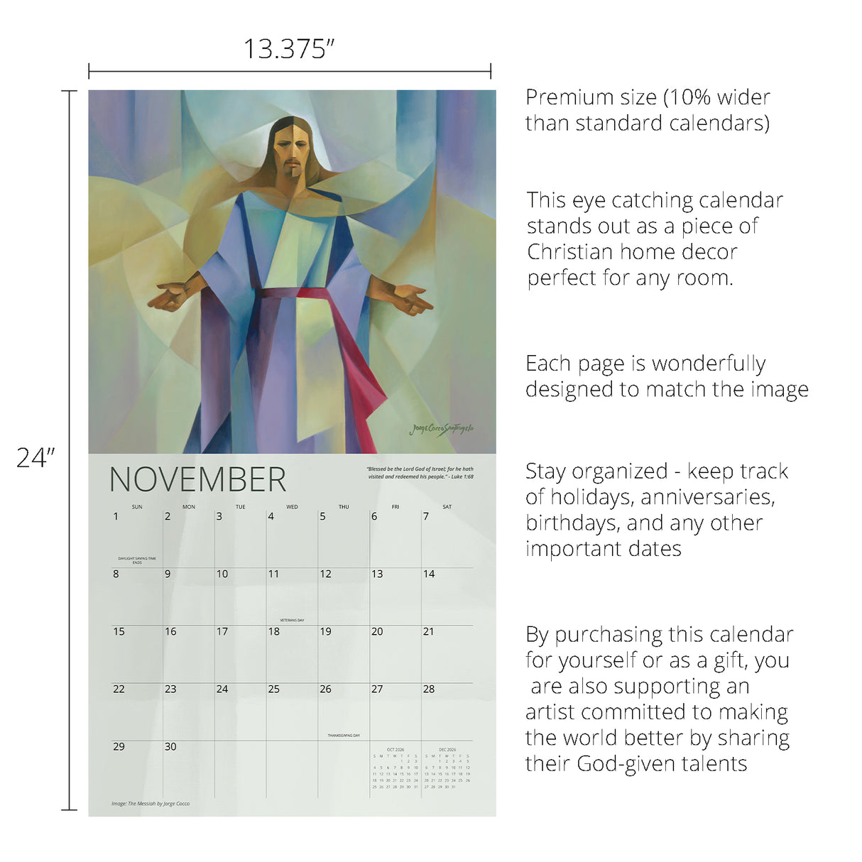 Walk with Him Jorge Cocco 2026 Calendar