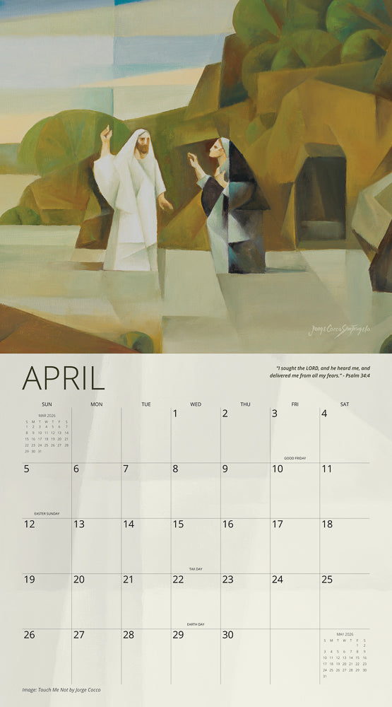 Walk with Him Jorge Cocco 2026 Calendar