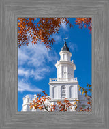 St. George Temple - House of the Lord - framed giclee canvas