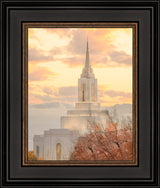 Orem Temple - Break of Day - framed giclee canvas