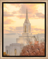 Orem Temple - Break of Day - framed giclee canvas