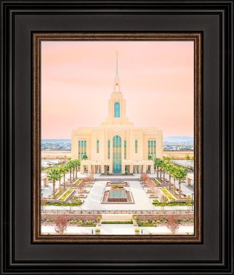 Red Cliffs Temple - New Beginnings - framed giclee canvas