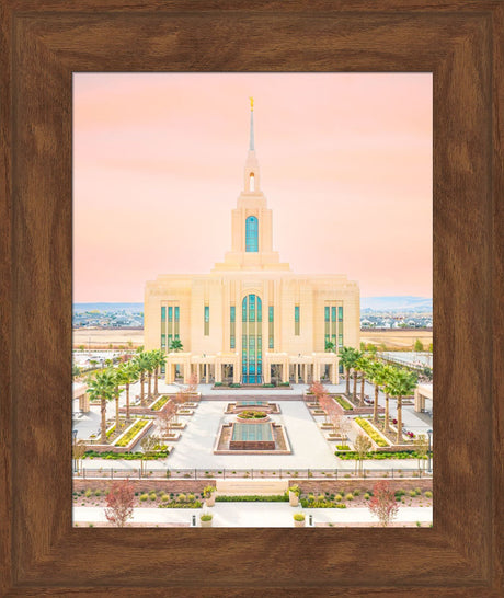 Red Cliffs Temple - New Beginnings - framed giclee canvas