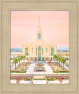 Red Cliffs Temple - New Beginnings - framed giclee canvas