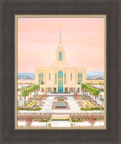 Red Cliffs Temple - New Beginnings - framed giclee canvas