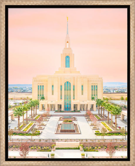 Red Cliffs Temple - New Beginnings - framed giclee canvas