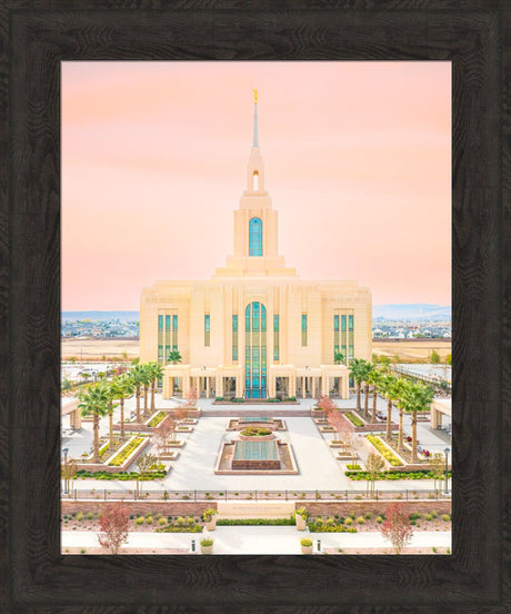 Red Cliffs Temple - New Beginnings - framed giclee canvas