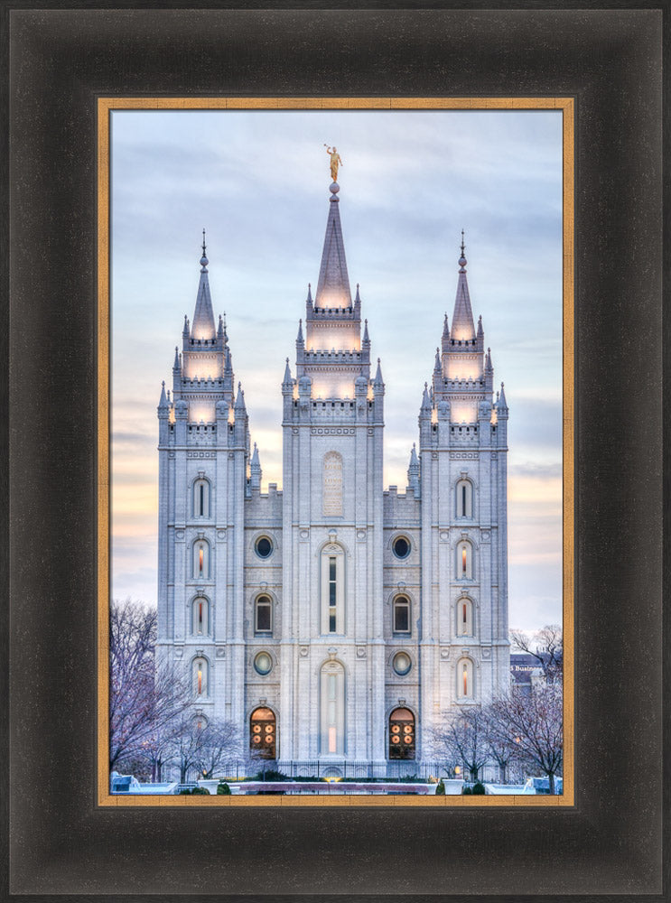 Salt Lake Temple - Winter Sunset by Kyle Woodbury