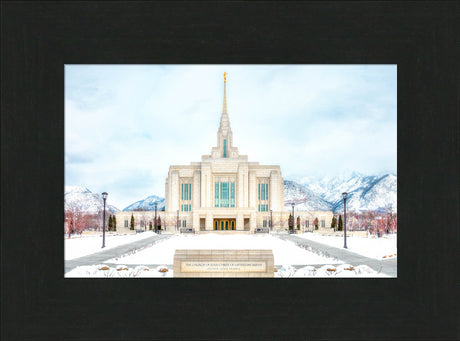 Ogden Temple - Snowy Mountains