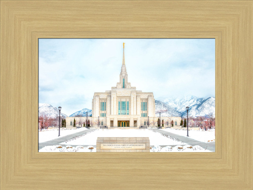 Ogden Temple - Snowy Mountains by Kyle Woodbury