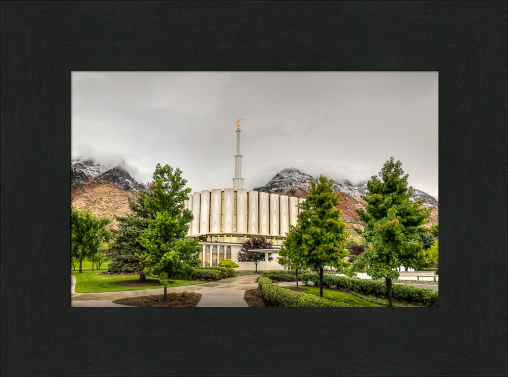 Provo Temple - Snowcapped Mountains