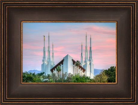 Las Vegas Temple - Pink Sunset by Kyle Woodbury