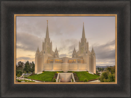 San Diego Temple - Evening Sunset by Kyle Woodbury