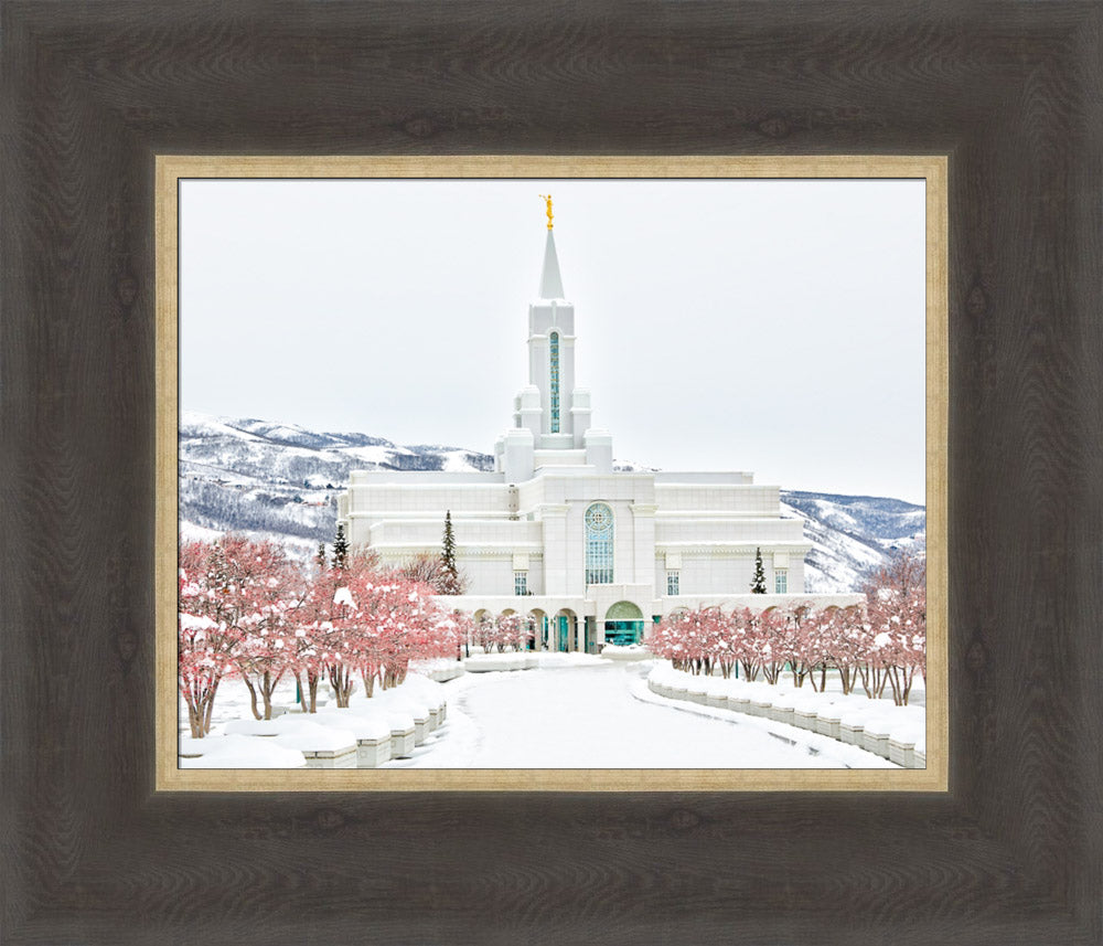 Bountiful Temple - In the Snow by Kyle Woodbury