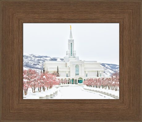 Bountiful Temple - In the Snow by Kyle Woodbury