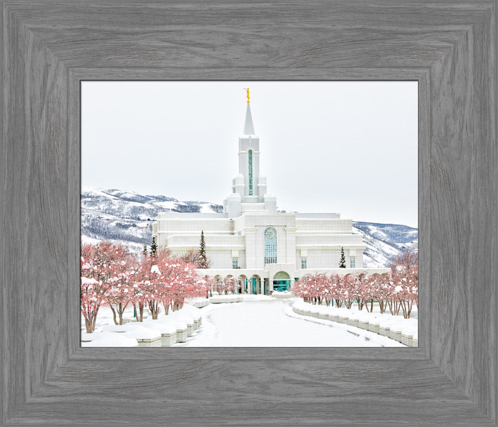 Bountiful Temple - In the Snow by Kyle Woodbury