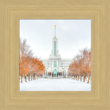 Mount Timpanogos Temple - First Snowstorm by Kyle Woodbury