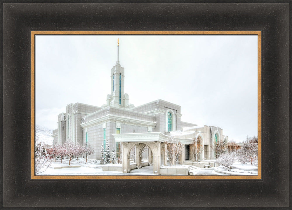 Mount Timpanogos Temple - Angled Whiteout by Kyle Woodbury