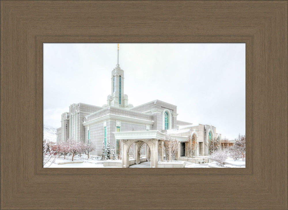 Mount Timpanogos Temple - Angled Whiteout by Kyle Woodbury