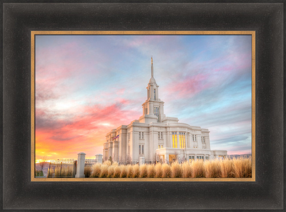 Payson Temple - Sunset by Kyle Woodbury