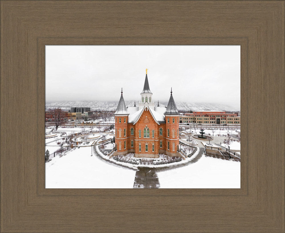 Provo City Center Temple - City From Above by Kyle Woodbury