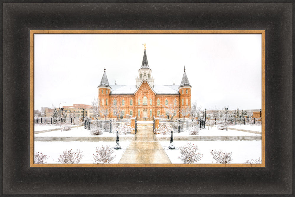 Provo City Center Temple - Snowstorm by Kyle Woodbury