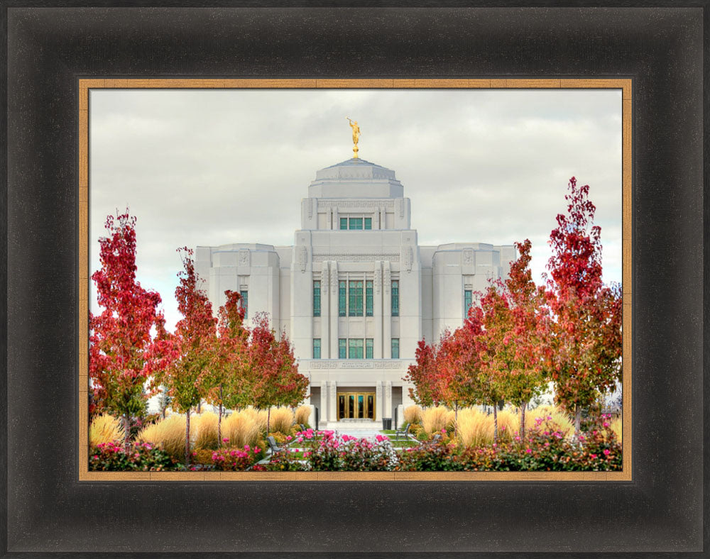 Meridian Temple - Fall Colors by Kyle Woodbury