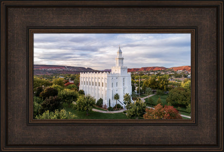 St. George Temple - Canyon View by Lance Bertola