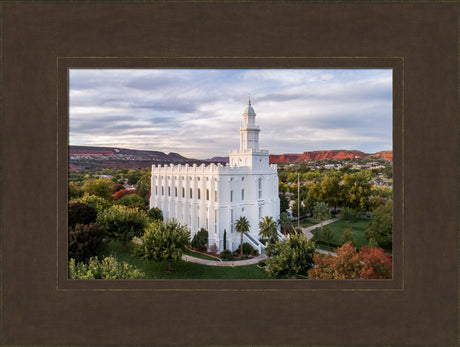 St. George Temple - Canyon View by Lance Bertola