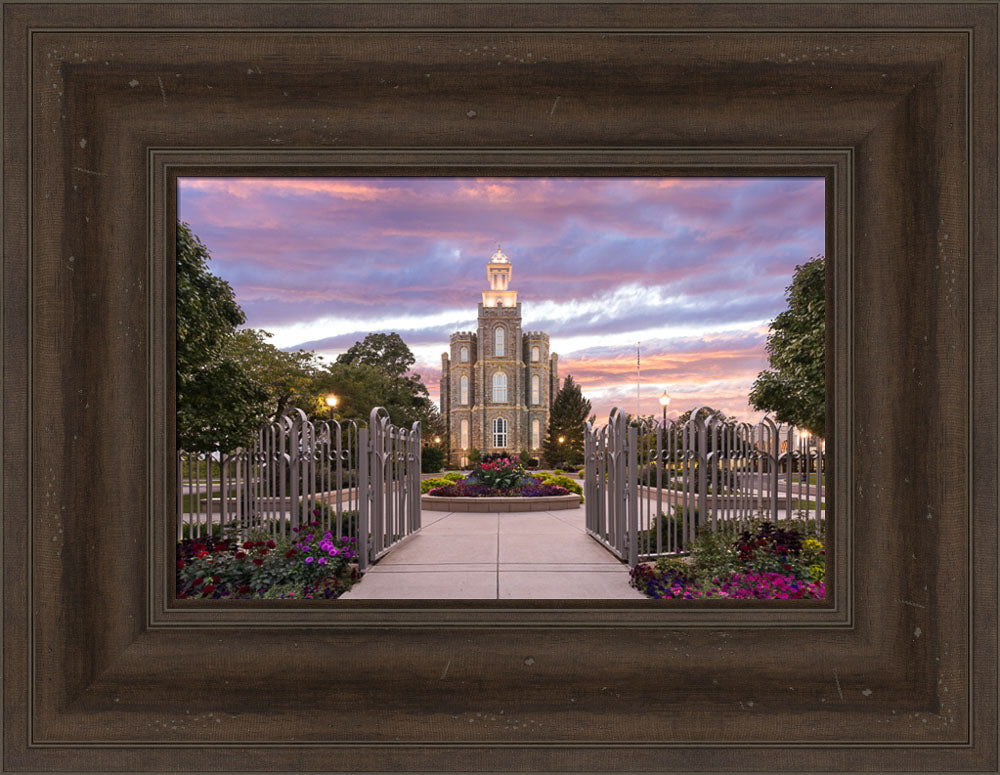 Logan Utah Temple - Landmark of Light by Lance Bertola