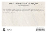 Manti Utah Temple - Greater Heights by Lance Bertola