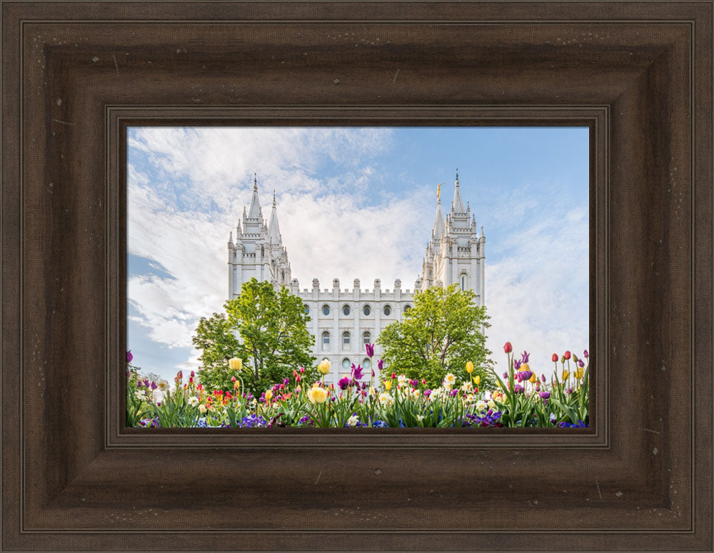 Salt Lake City Utah Temple - Assurance of Spring by Lance Bertola