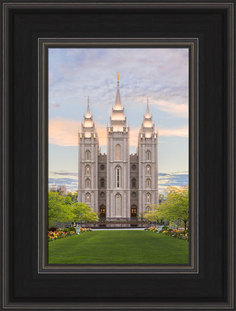 Salt Lake City Utah Temple - Spring Tranquility by Lance Bertola