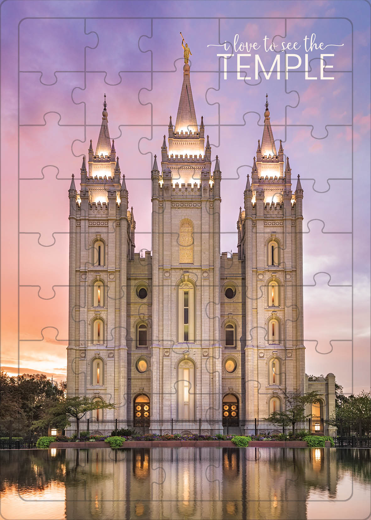 Salt Lake Temple Christmas Pathway Puzzle | Altus Fine Art