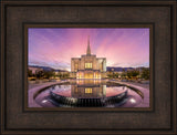 Ogden Utah Temple - Sunrise Reflection by Lance Bertola