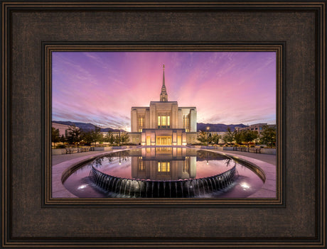 Ogden Utah Temple - Sunrise Reflection by Lance Bertola