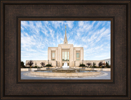 Ogden Utah Temple - East Fountain by Lance Bertola