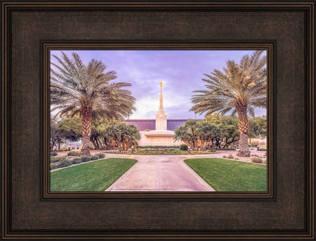 Las Vegas Nevada Temple - Palm Trees by Lance Bertola