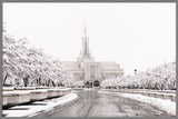 Bountiful Temple - In the Snow by Lance Bertola