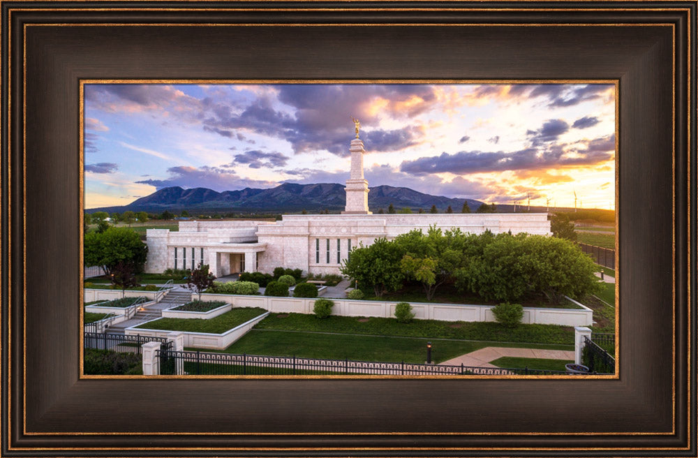 Monticello Temple - Blue Abajo Mountains by Lance Bertola