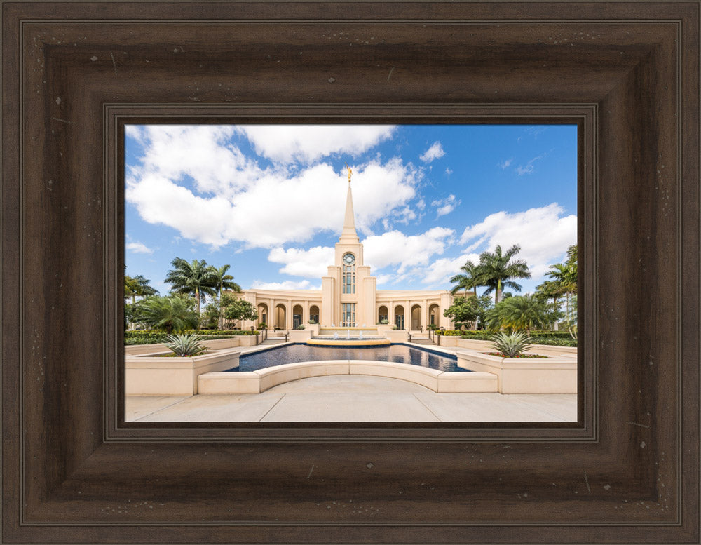 Fort Lauderdale Florida Temple - Reflection Pool by Lance Bertola