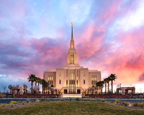 Red Cliffs Temple- Revelatory Realms - 8x10 giclee paper print